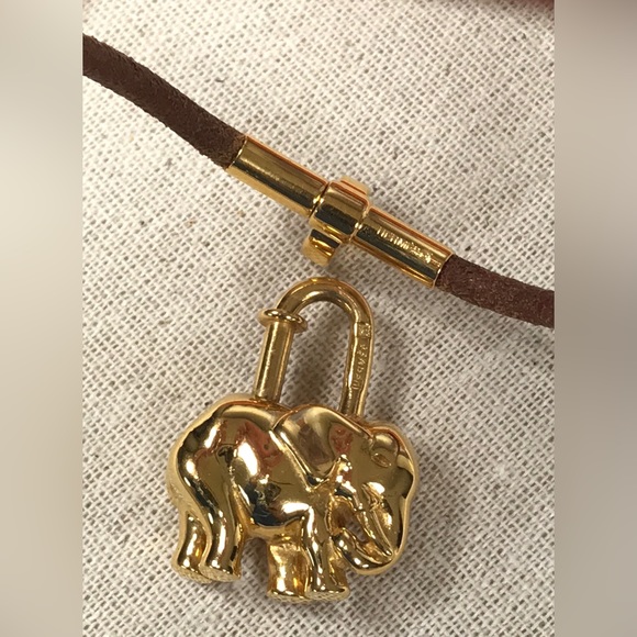 HERMÈS ELEPHANT CADENA LOCK CHARM CHOCKER - Picture 11 of 16